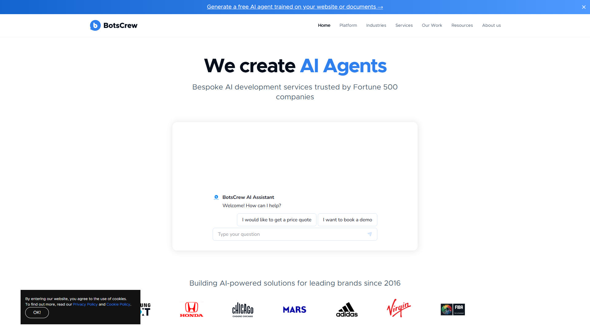 BotsCrew product screenshot