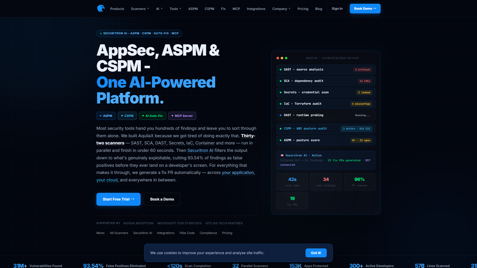 AquilaX product screenshot