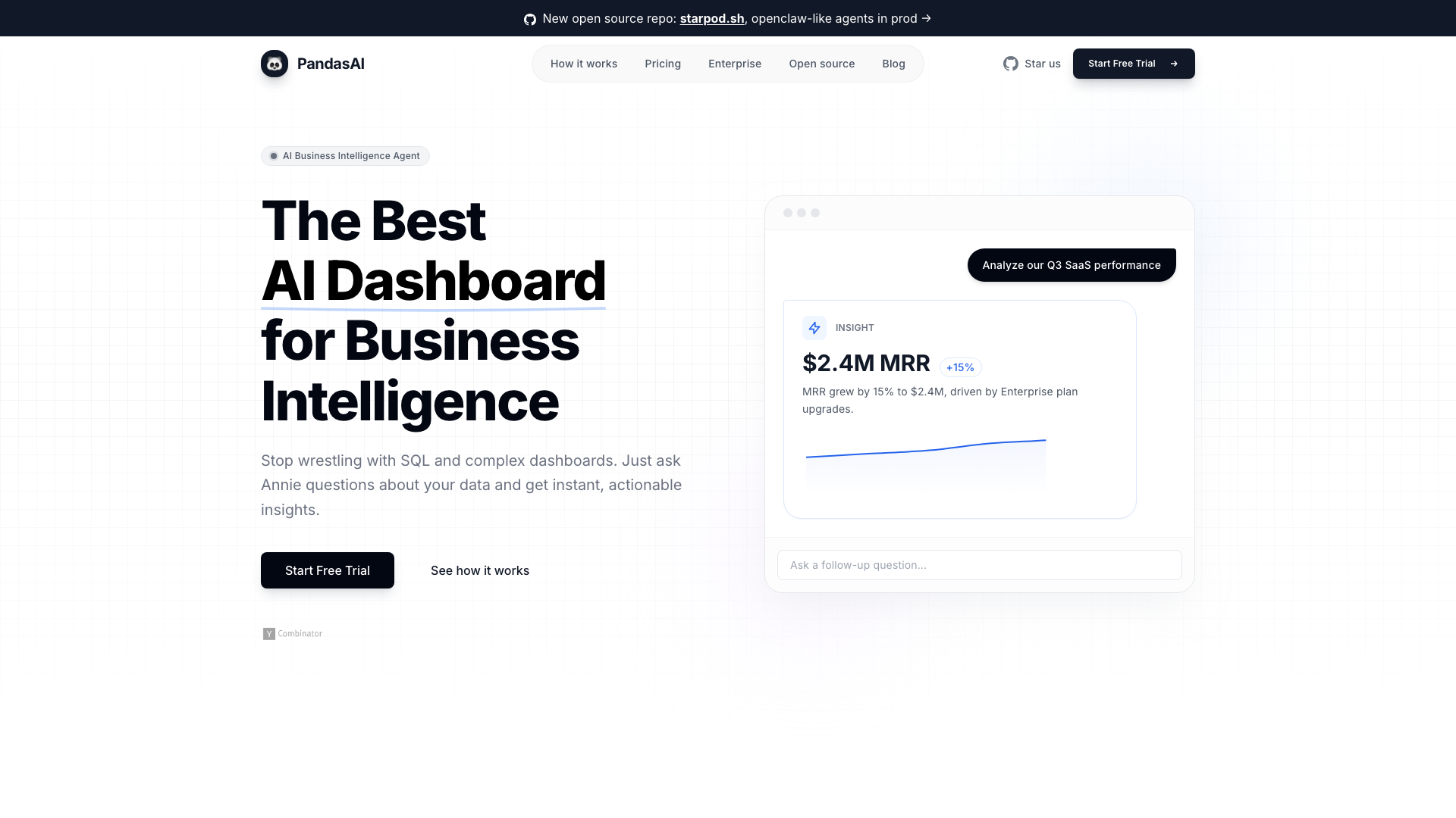 PandasAI product screenshot