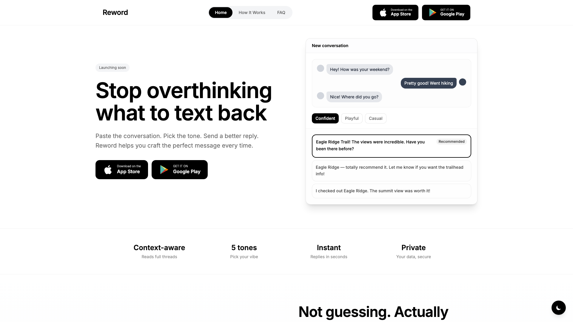 Reword screenshot 1