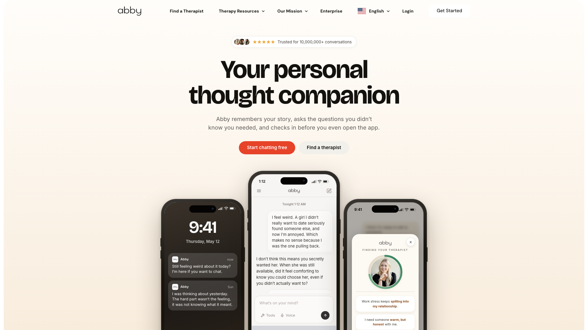 Abby product screenshot