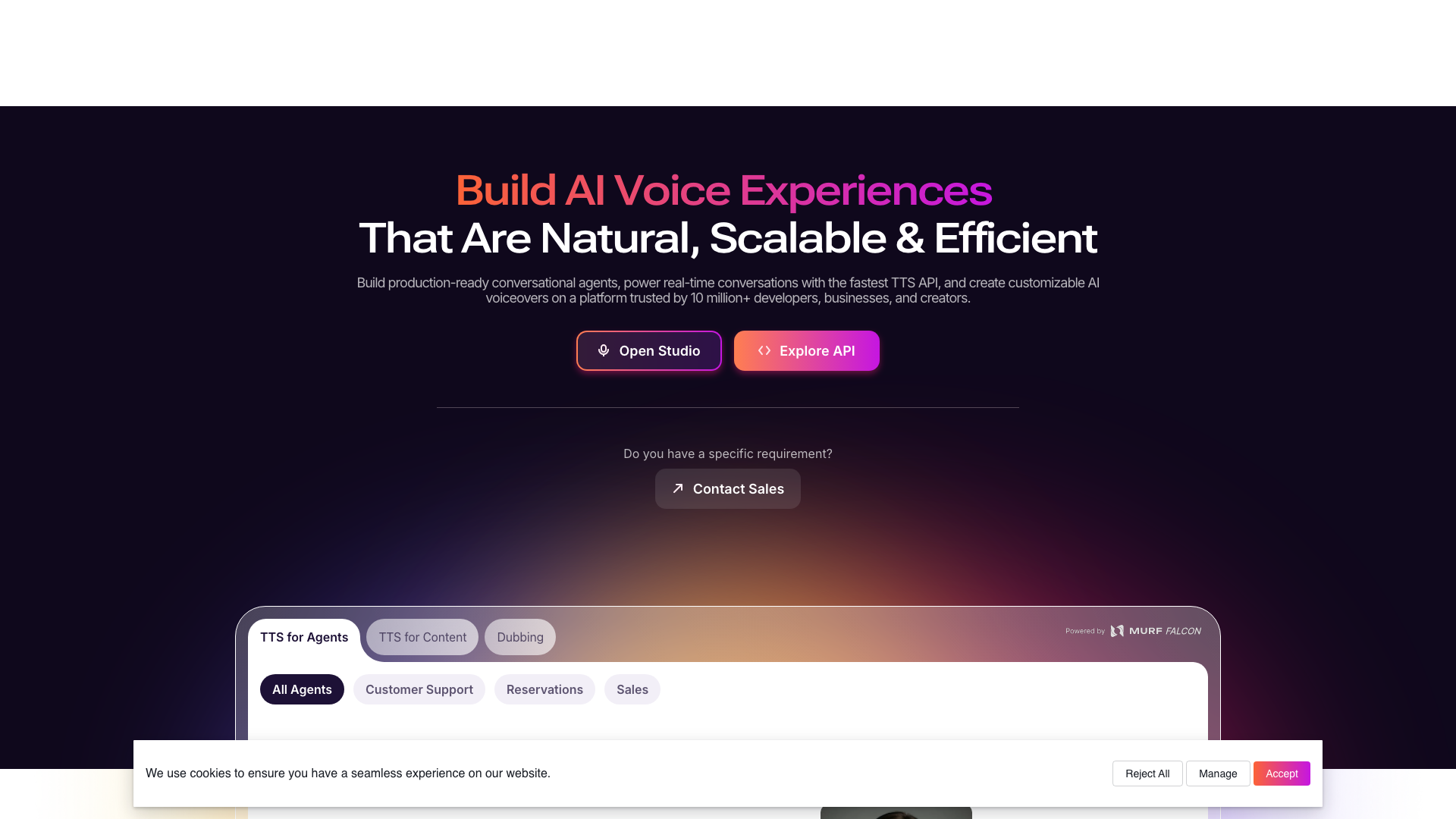 Murf AI product screenshot
