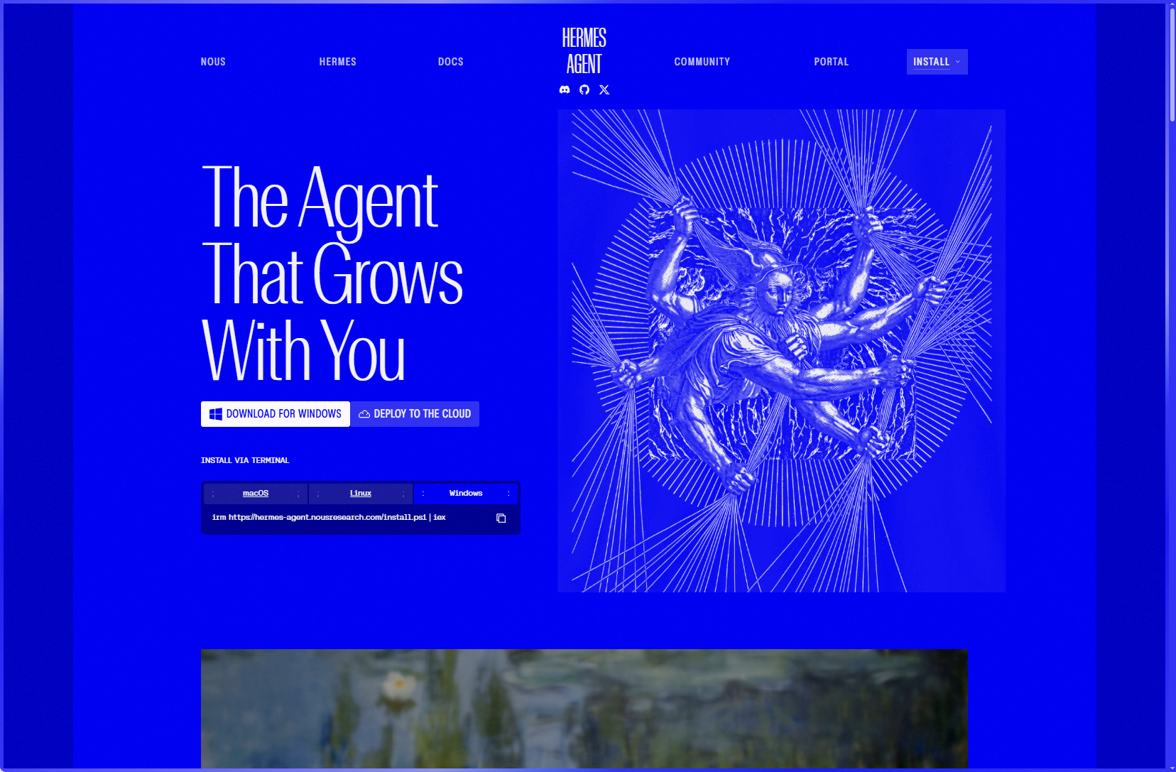 Hermes Agent product screenshot