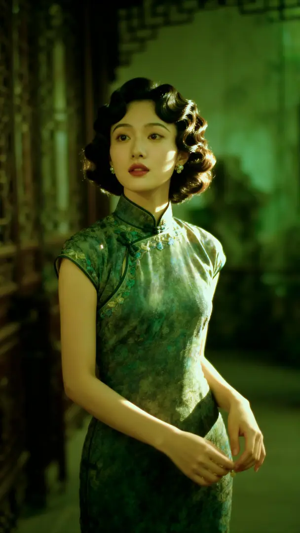 绿调旗袍·CCD朦胧美人